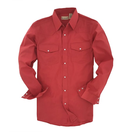 Outback Western Shirt, Coral, XL